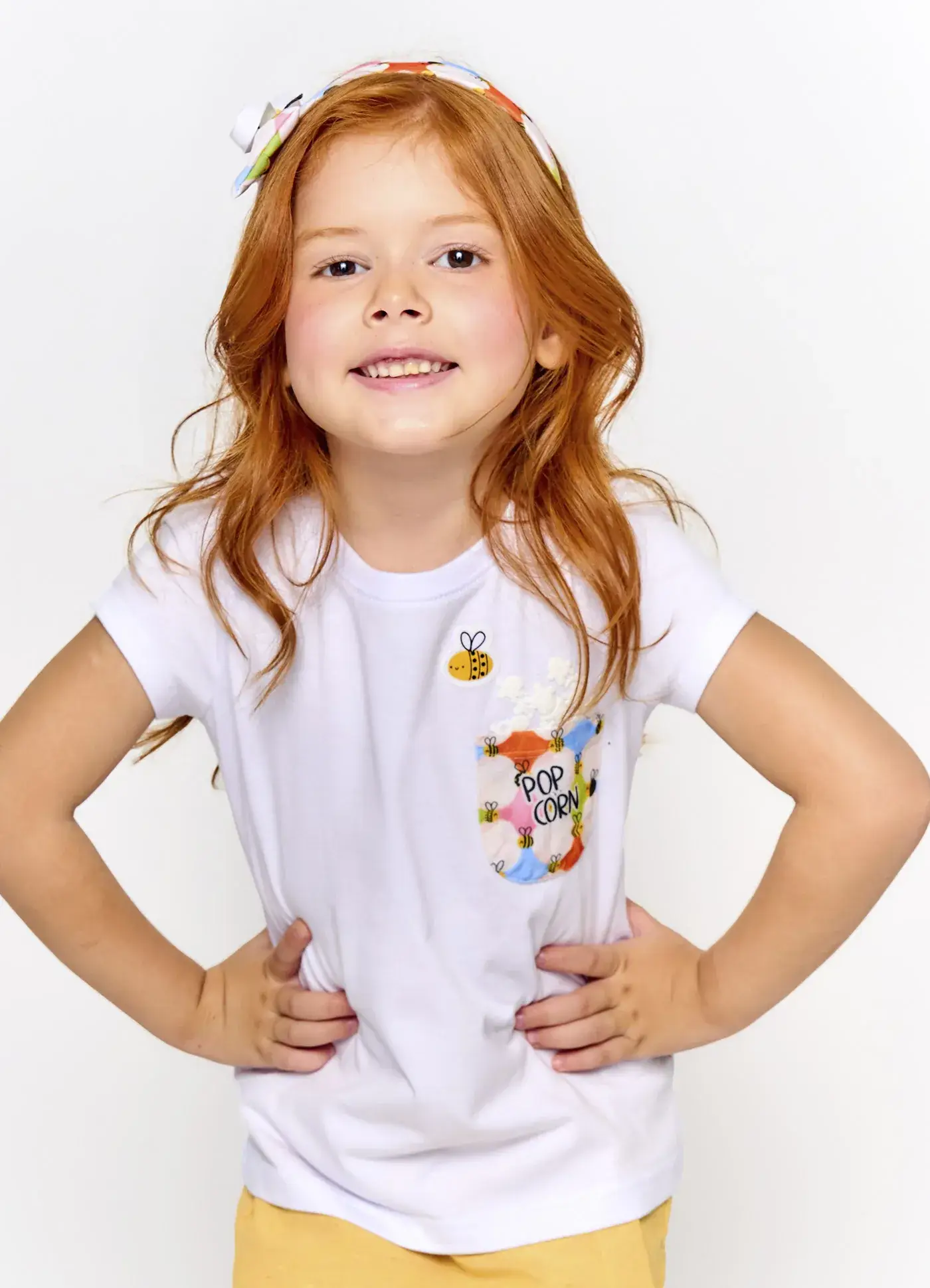 BLUSA ABELHINHAS BRANCO