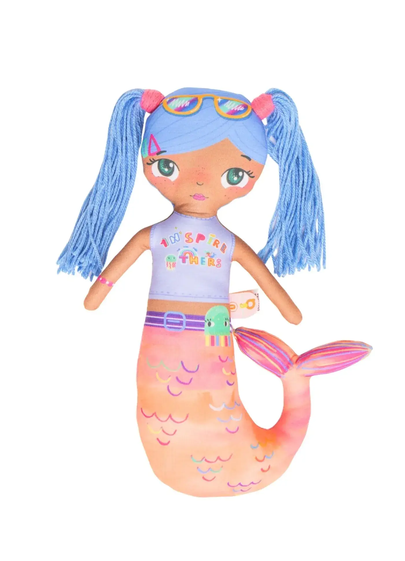 Miniatura BONECA CASA DE SEREIA ROSA E LARANJA 2