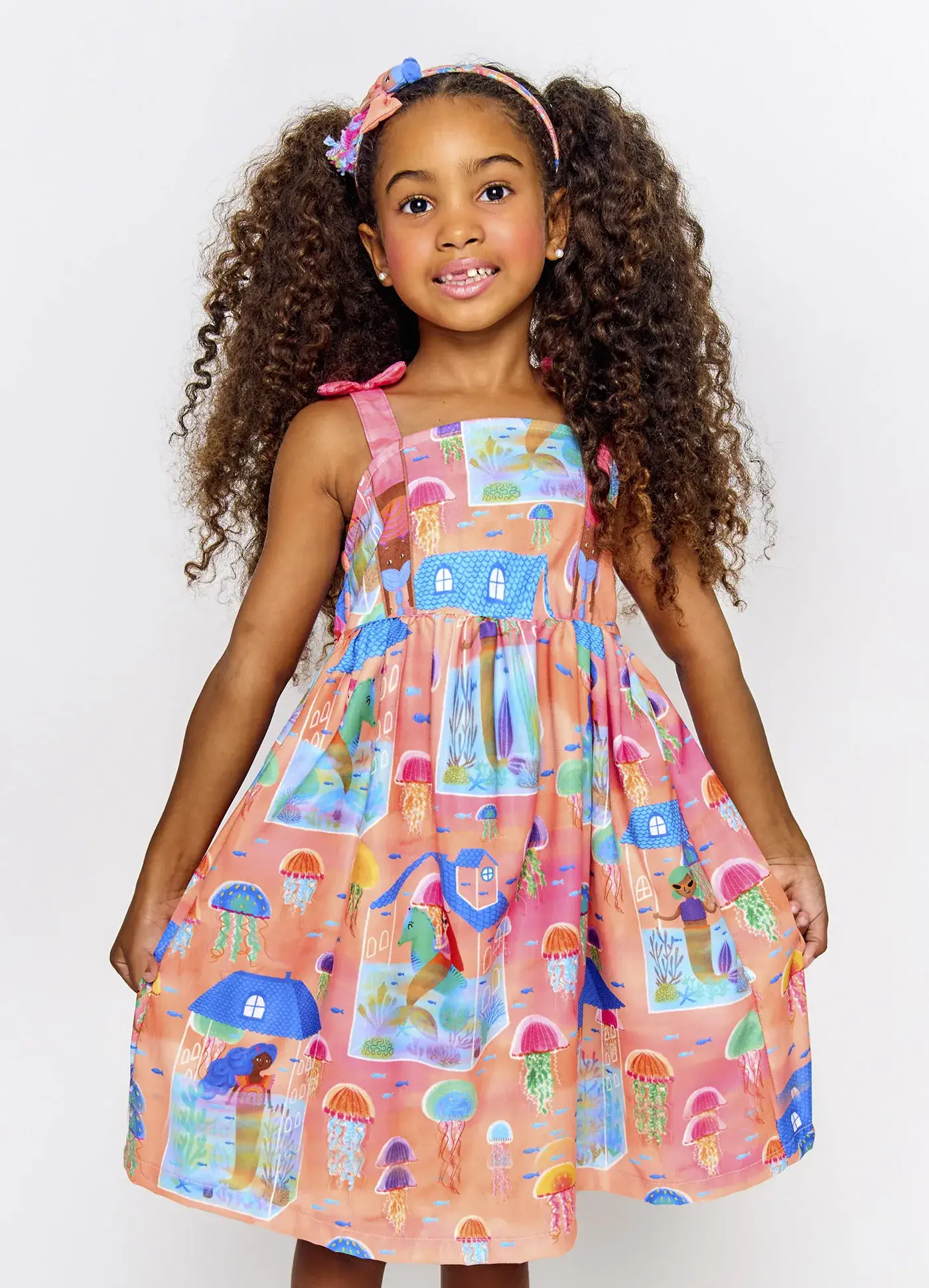 VESTIDO CASA DE SEREIA LARANJA 