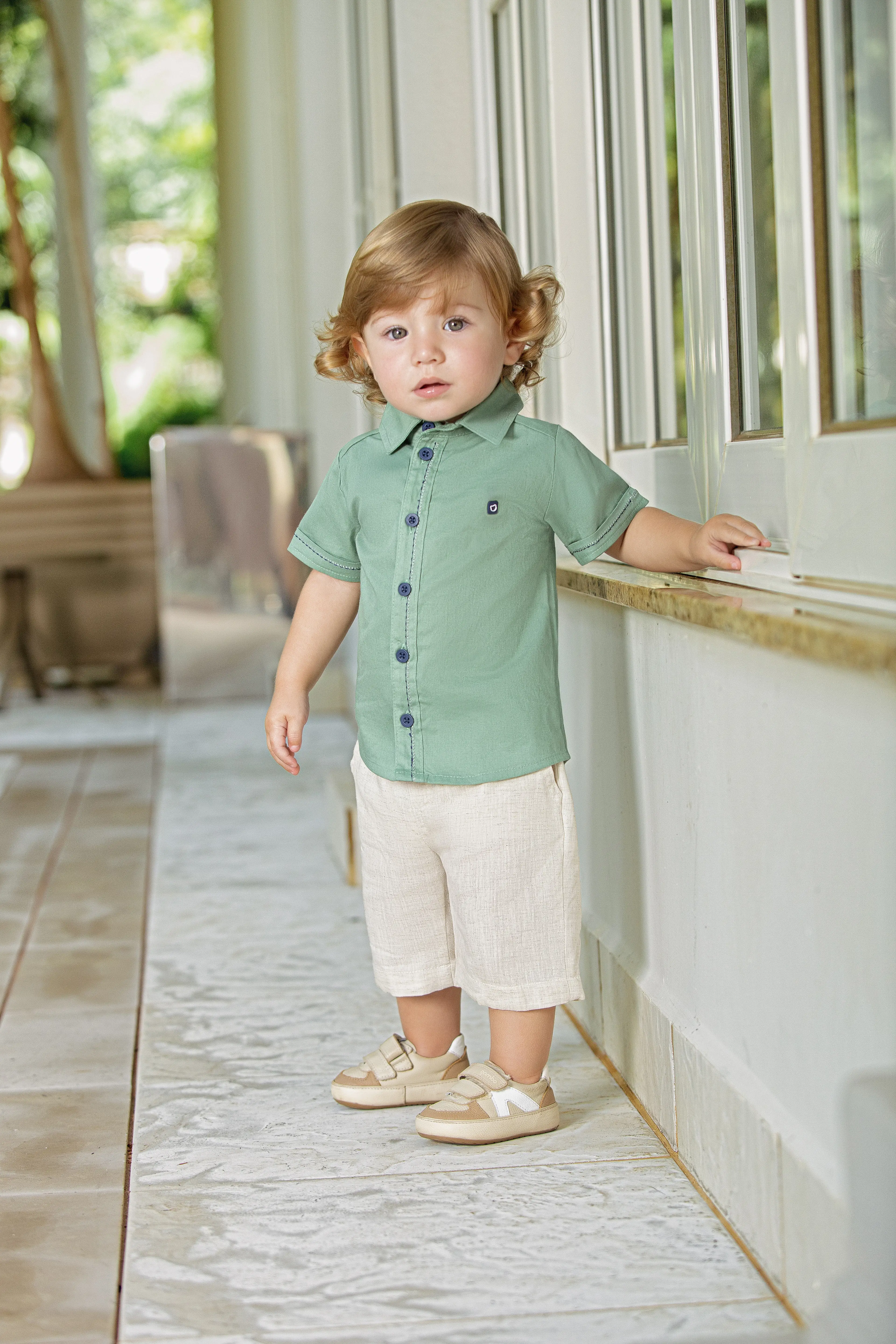 CONJUNTO CURTO ACONCHEGO BABY / VERDE / G