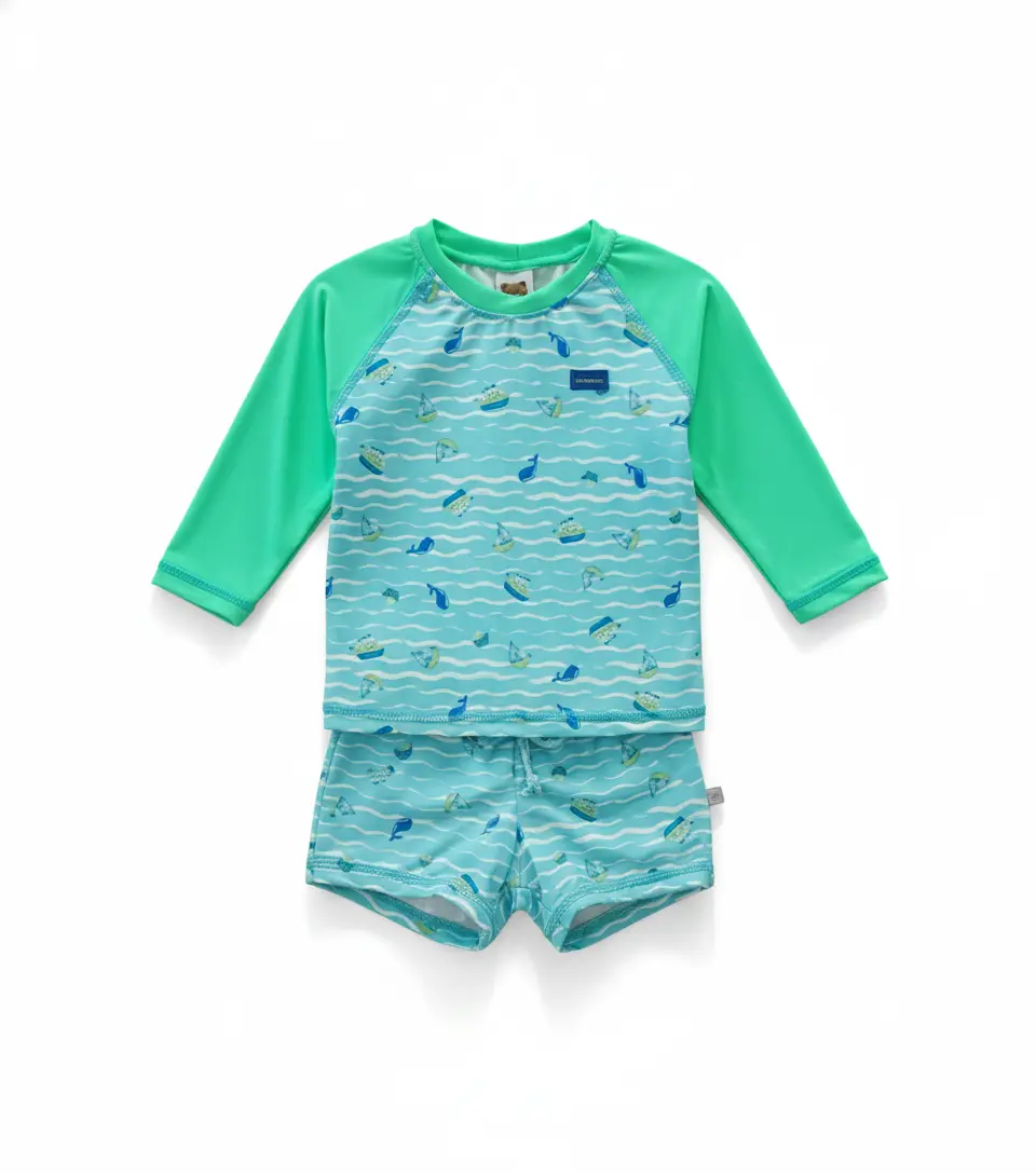 CONJUNTO MODA PRAIA ACONCHEGO / VERDE 