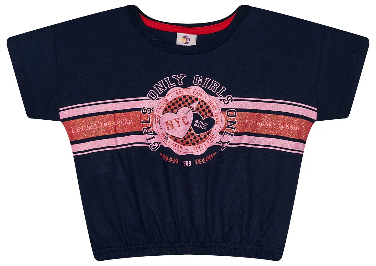 BLUSA INF MEIA MALHA C/ ELÁSTICO CINTURA E REFORÇO / SORTIDA / 0