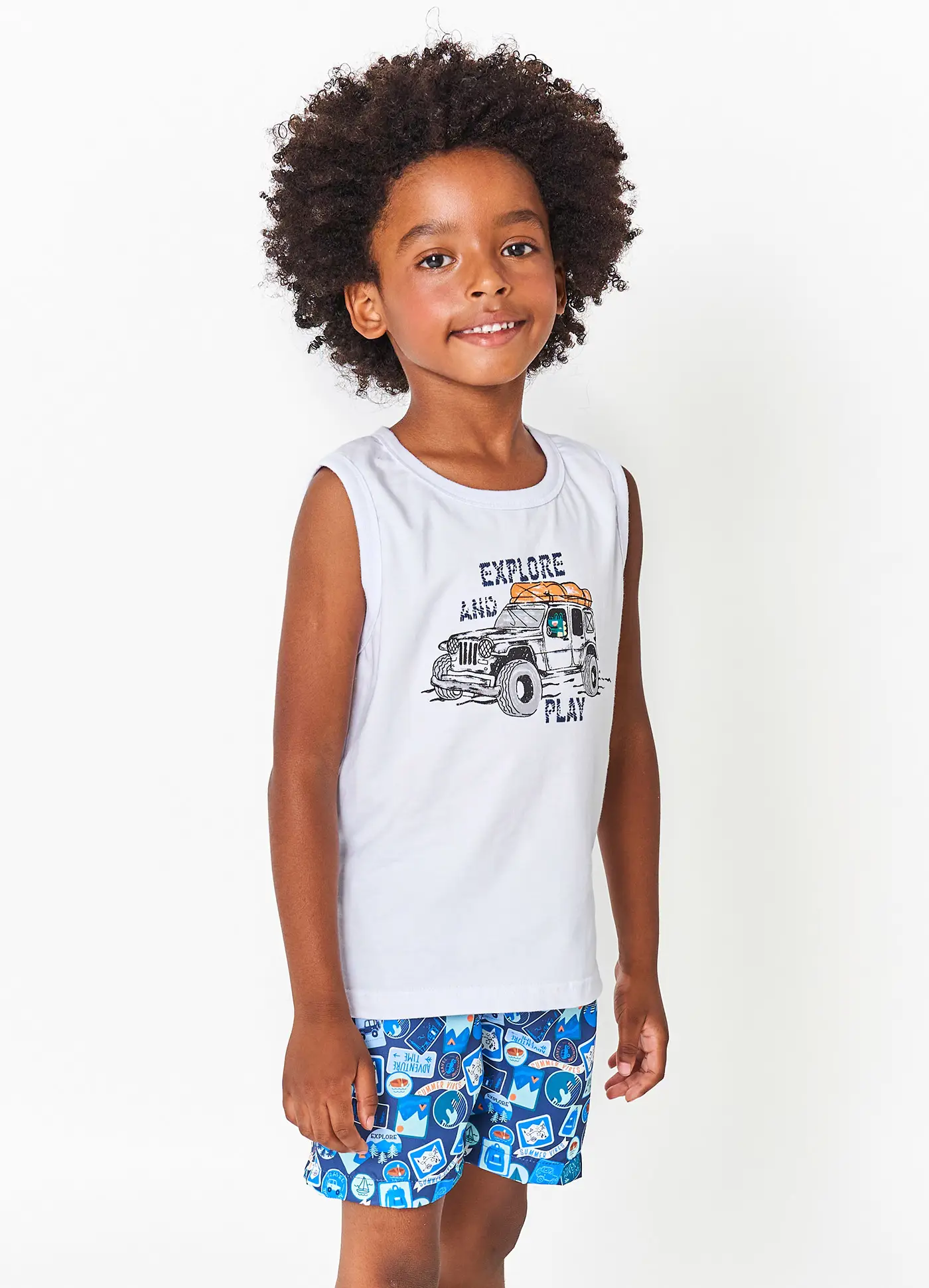 CONJ. AVENTUREIRO BRANCO E MARINHO 2