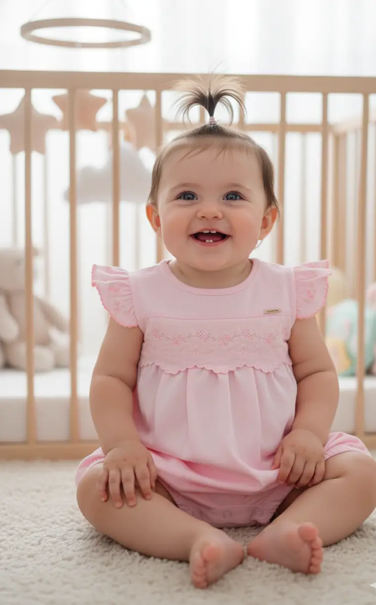 MACACAO CURTO SEM MANGA ACONCHEGO LINDEZA / ROSA BEBE