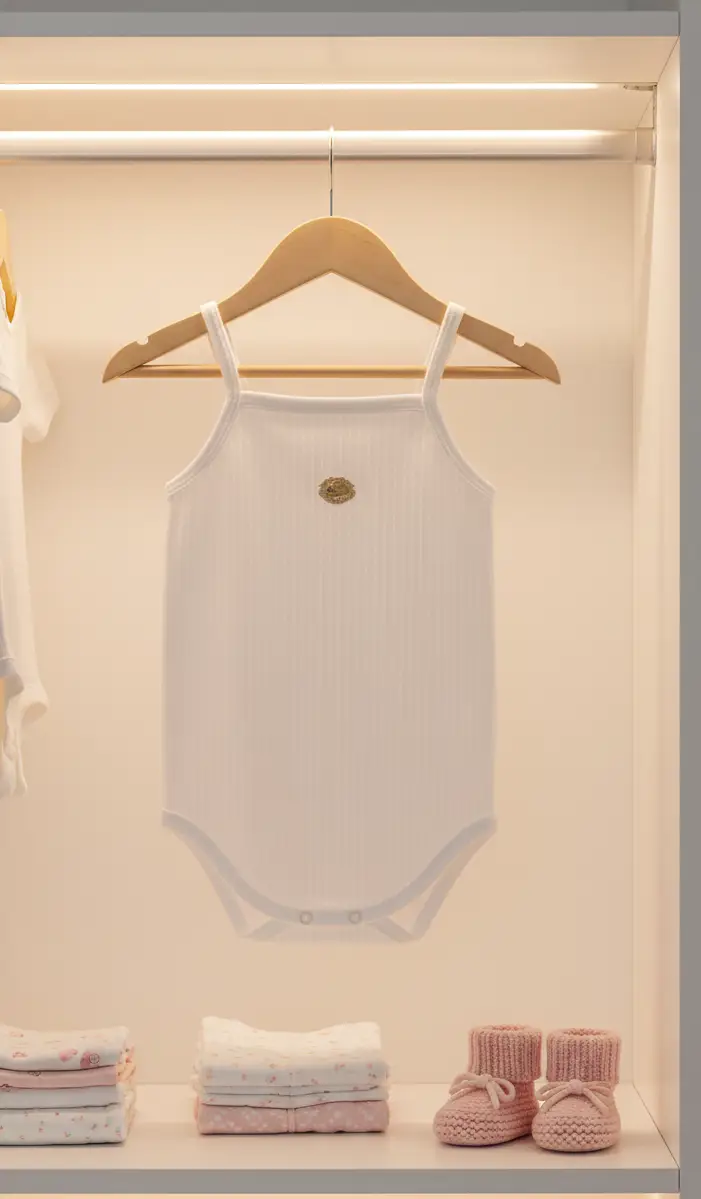 BODY REGATA CANELADO ACONCHEGO FOFURA / CREME