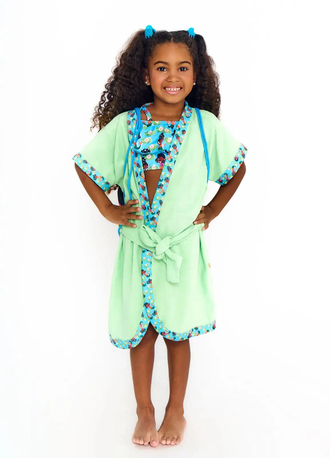 ROUPAO ALPHABETO COR VERDE AGUA