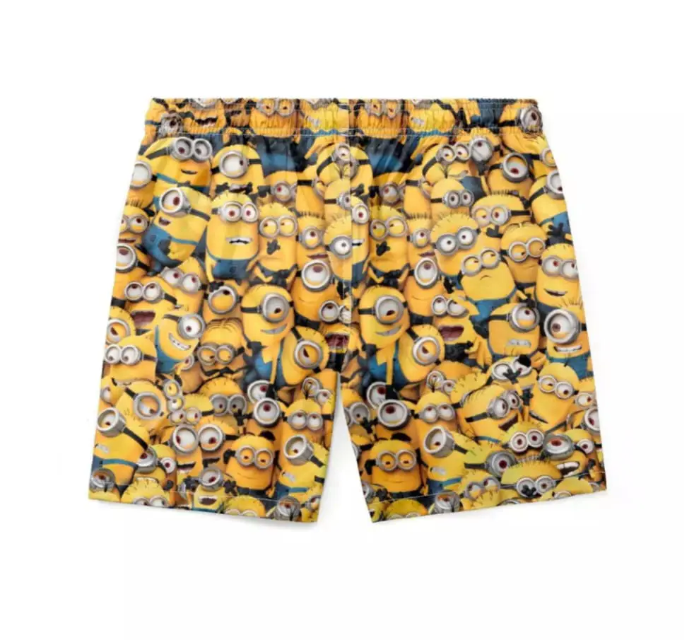 SUNGA SHORTS DE PRAIA TIP TOP COR AMARELO TEMA MINIONS