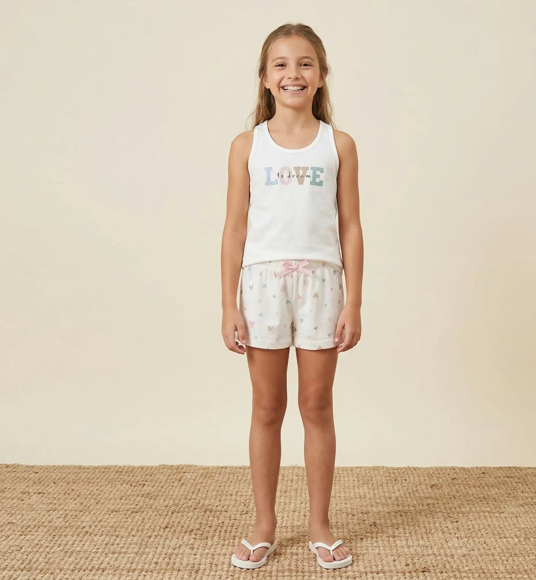 PIJAMA CURTO TMX FEMININO COR OFF WHITE