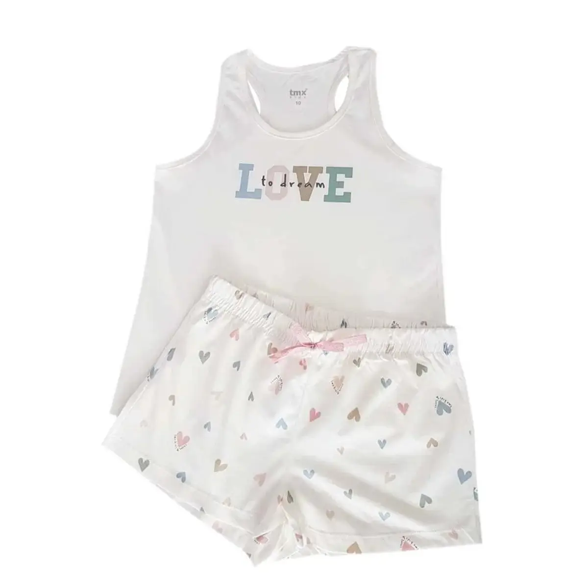 Miniatura PIJAMA CURTO TMX FEMININO COR OFF WHITE 2