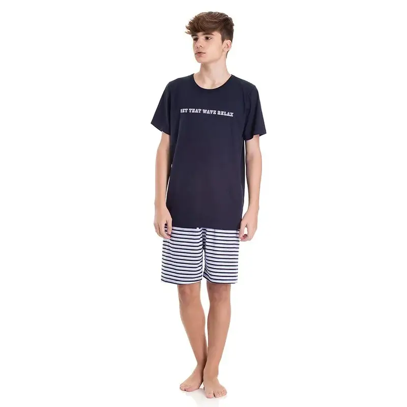 PIJAMA CURTO MASCULINO TMX MARINHO 