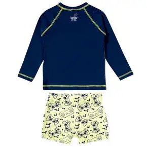 Miniatura CONJUNTO PRAIA CAMISA FPS COM SUNGA TEMA VIDEO GAMES COR MARINHO 2