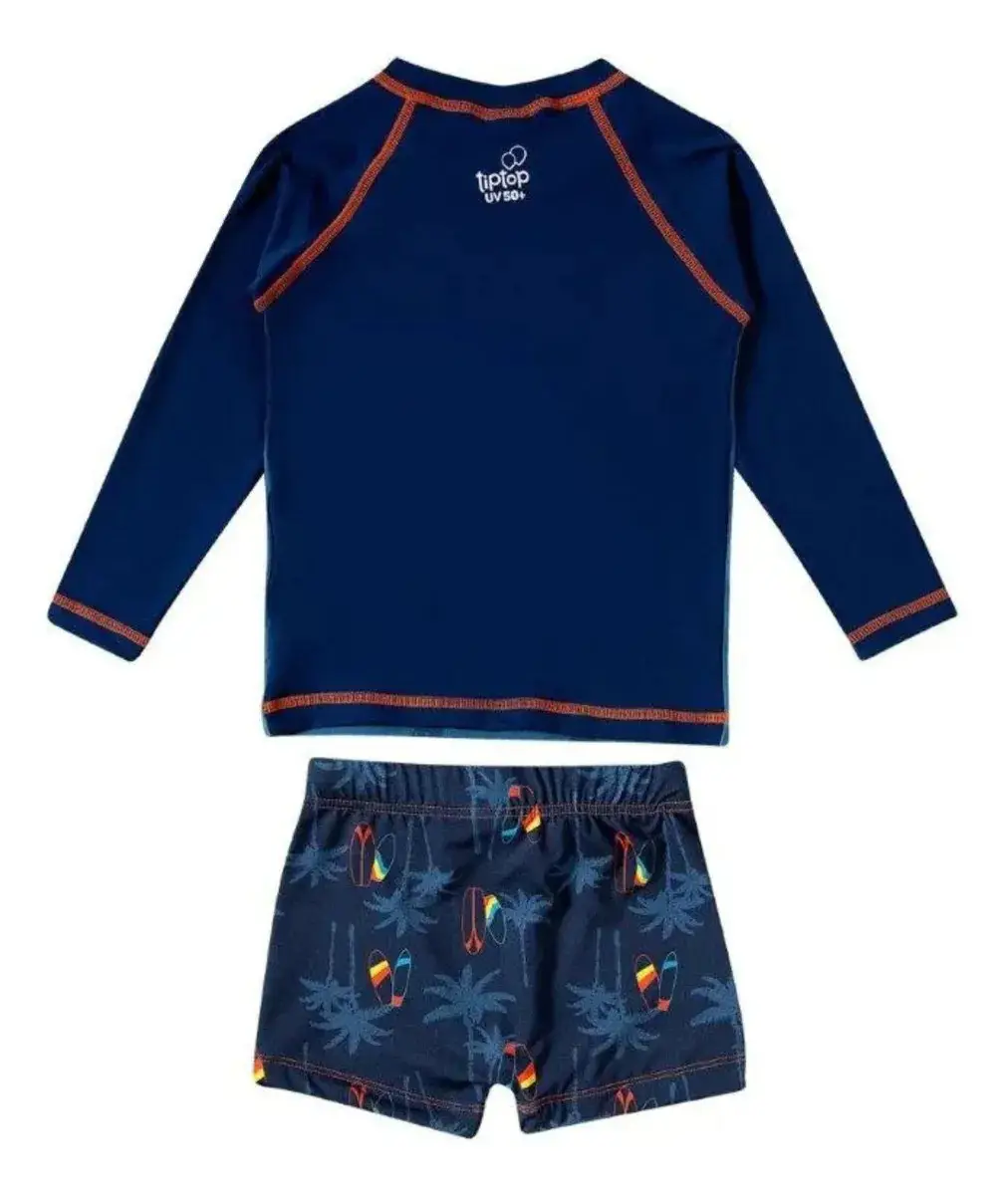 Miniatura CONJUNTO PRAIA CAMISA FPS COM SUNGA JUVENIL TEMA SURF COR MARINHO 3