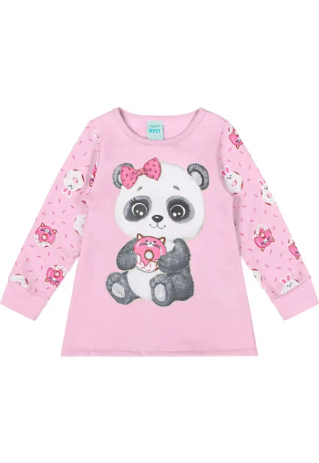 Miniatura PIJAMA MANGA LONGA FEMININO KYLY COR ROSA  2