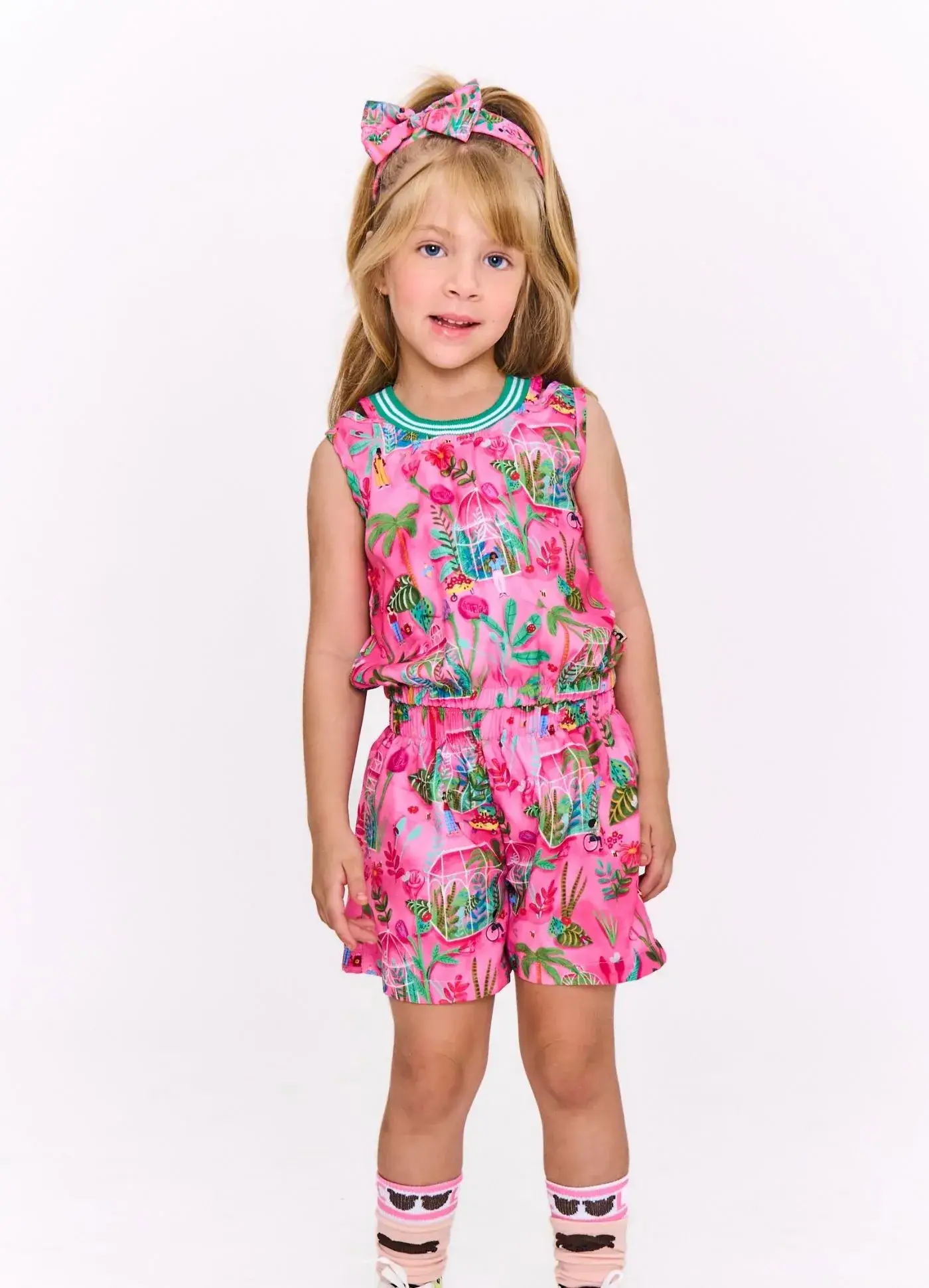 Miniatura CONJ. REGATA E SHORT CASA DE FLORES COR:ESTAMPADO EM ROSA 2