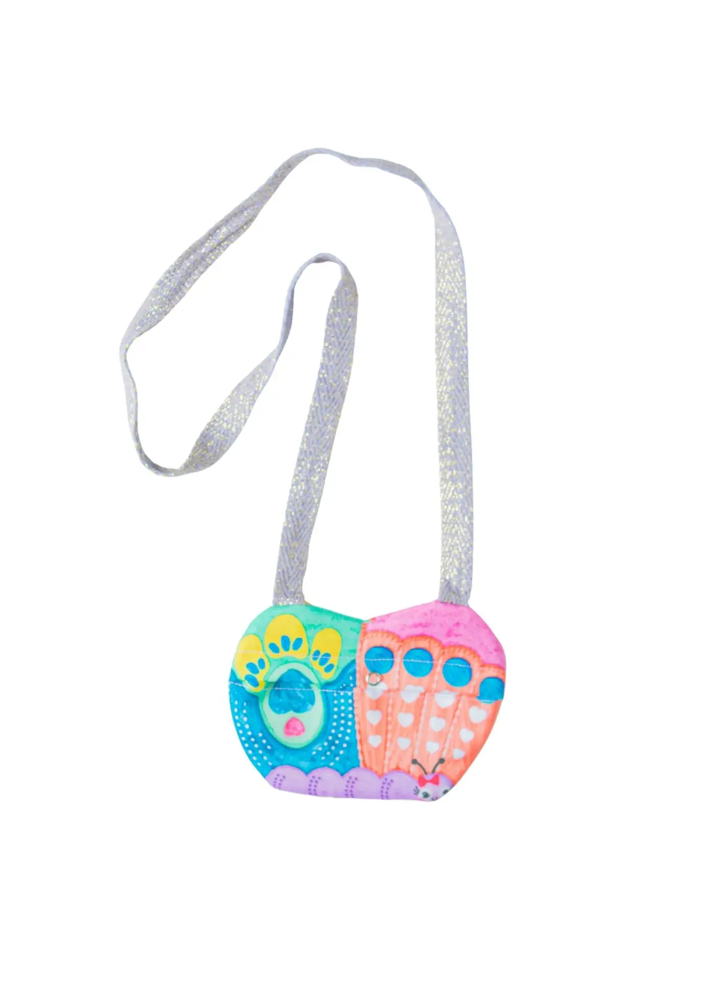 Miniatura BOLSA BORBOCORES ROXO E LARANJA 3