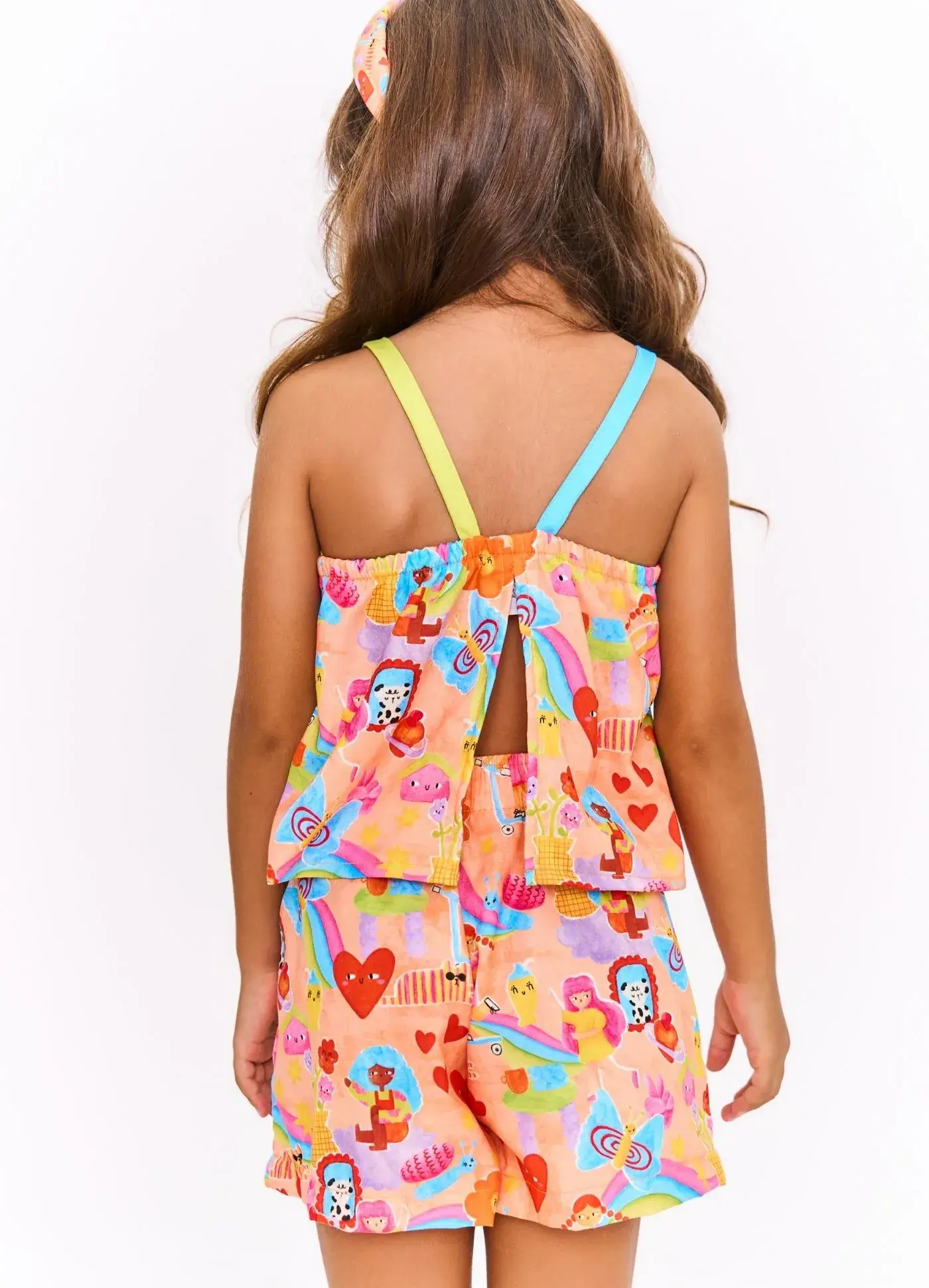 Miniatura CONJ. REGATA E SHORT VIVA A ALEGRIA COR: ESTAMPADO LARANJA 2