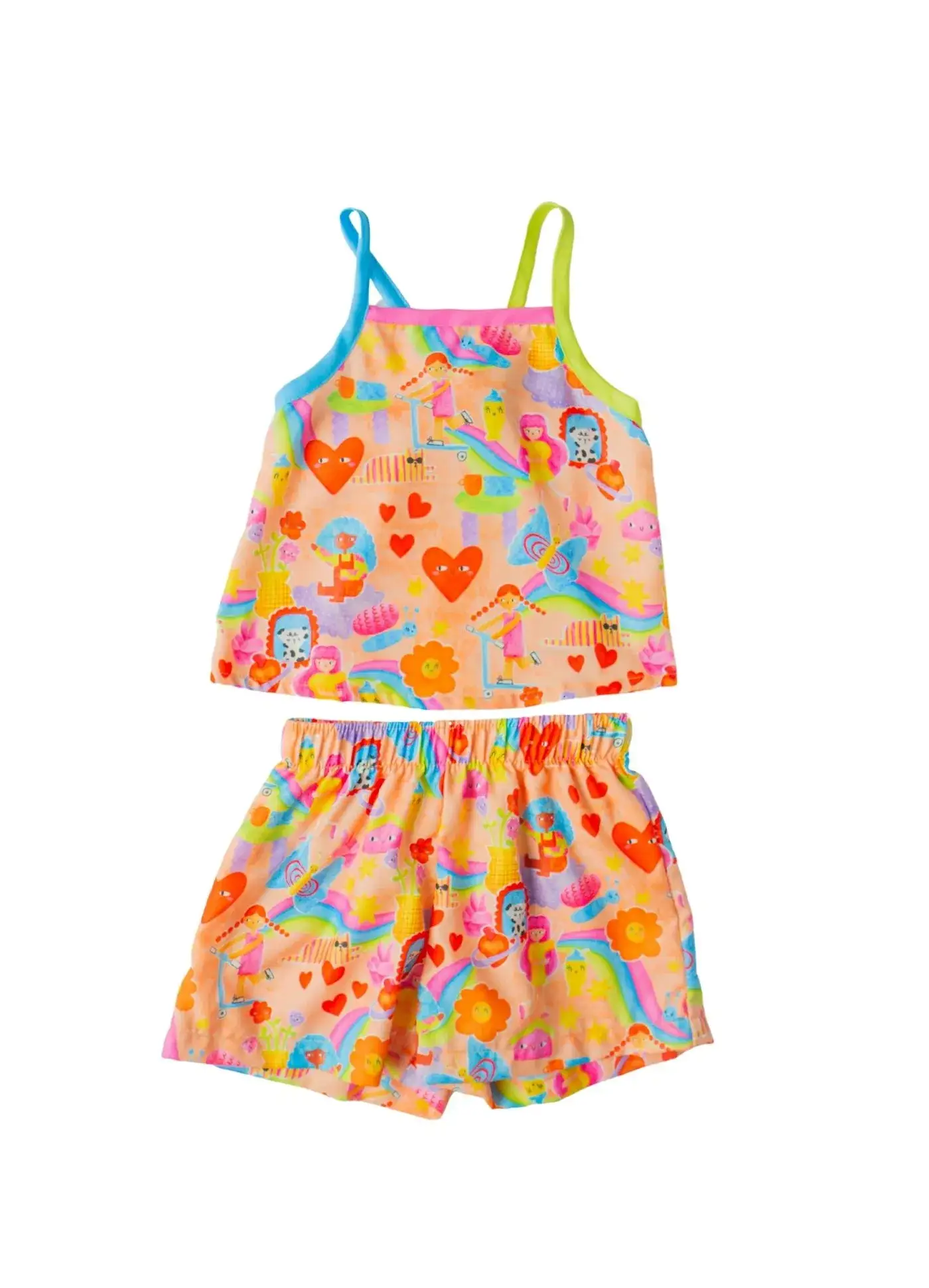 Miniatura CONJ. REGATA E SHORT VIVA A ALEGRIA COR: ESTAMPADO LARANJA 3