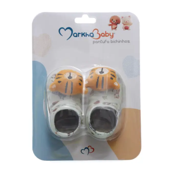 PANTUFA TIGRE TIKO COR VERDE E LARANJA