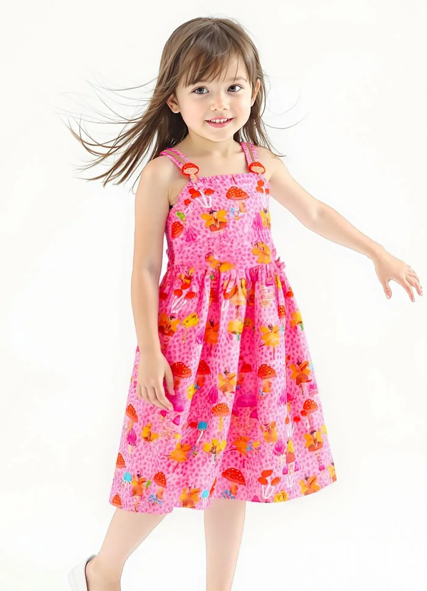 VESTIDO BOSQUE DE FADAS ROSA