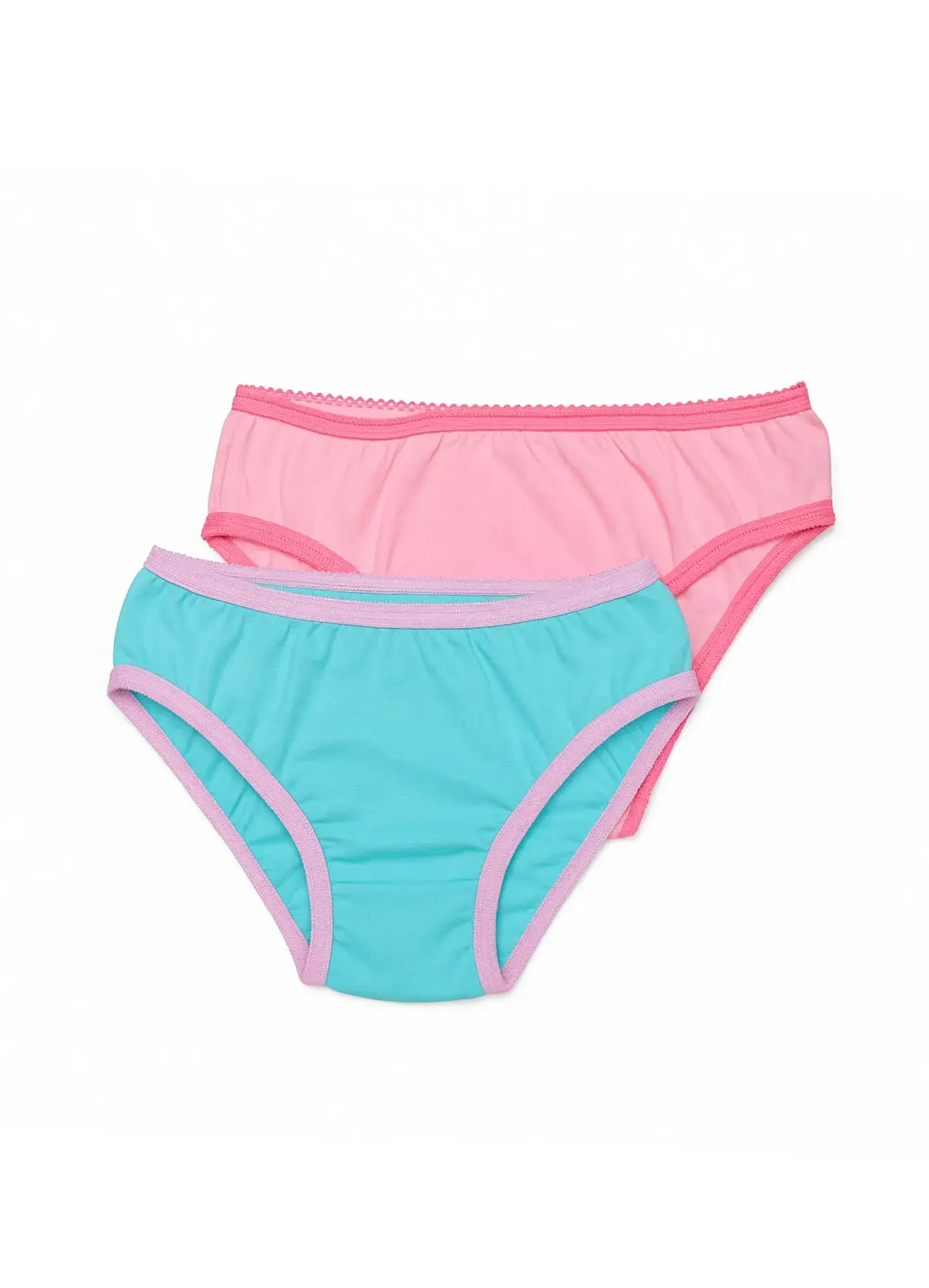 KIT CALCINHA 2 LISAS AZUL E ROSA