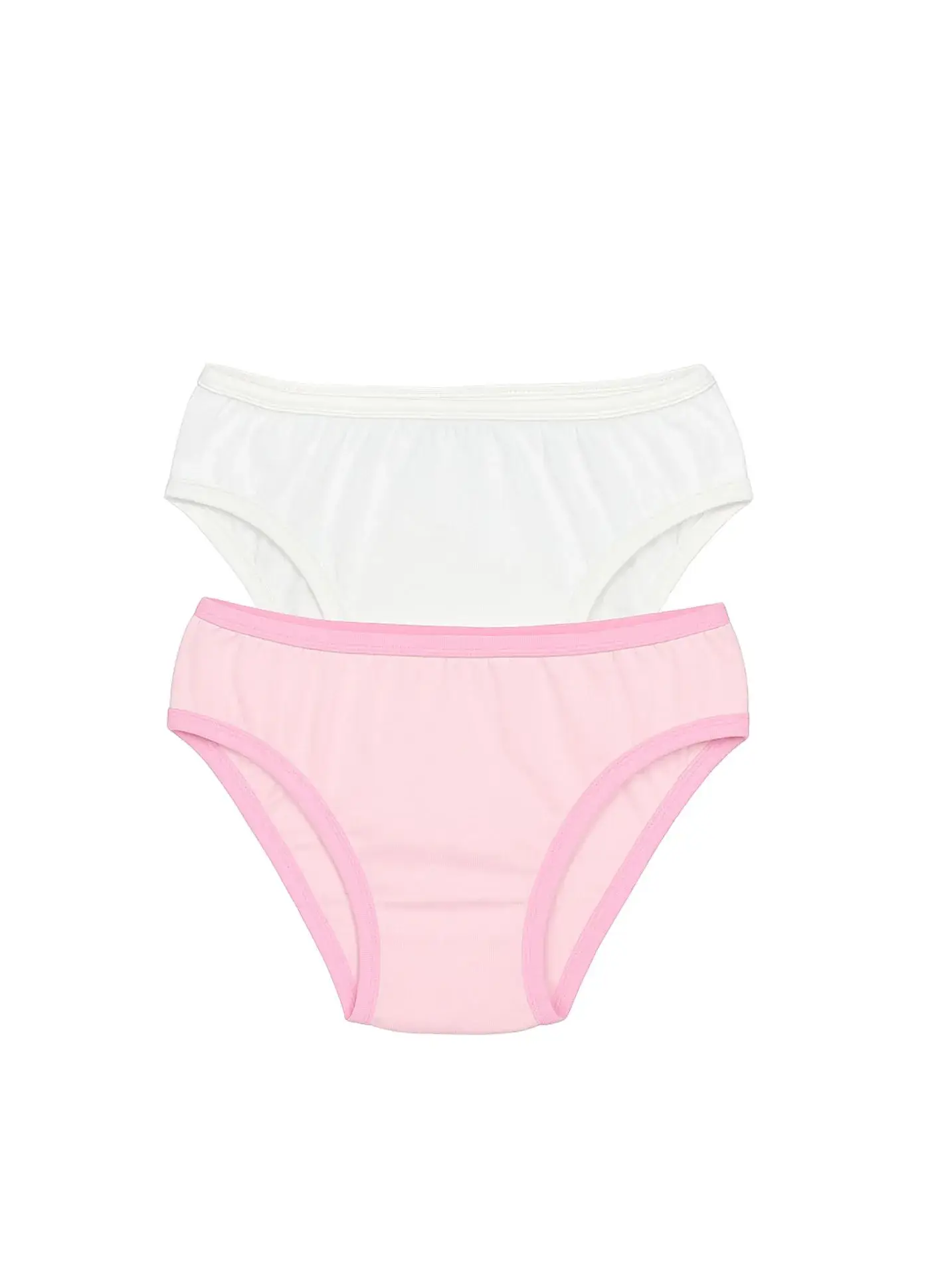 KIT CALCINHA 2 LISAS BRANCO E ROSA