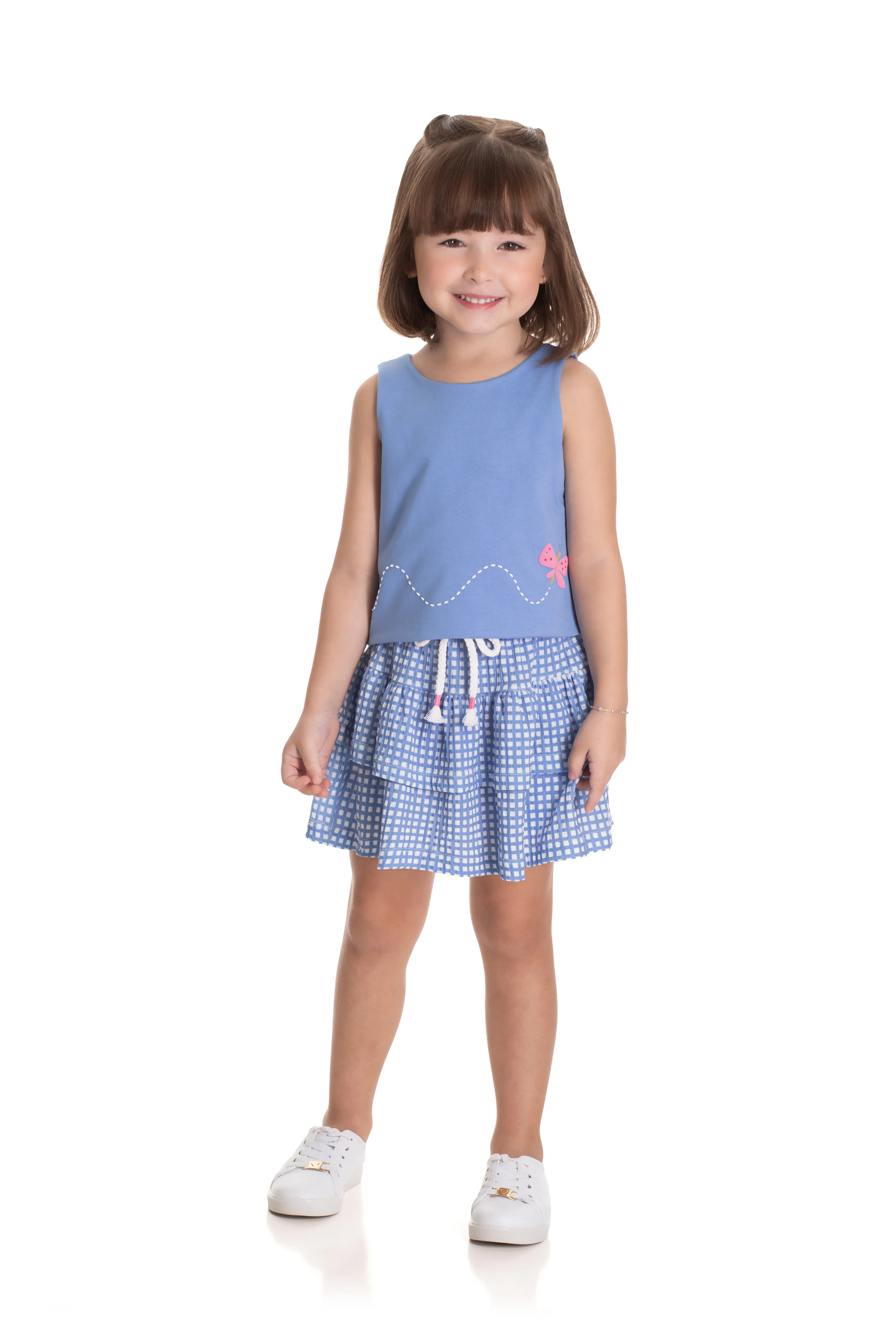 CONJ. TRES PECAS: REGATA, SAIA  E SHORT 