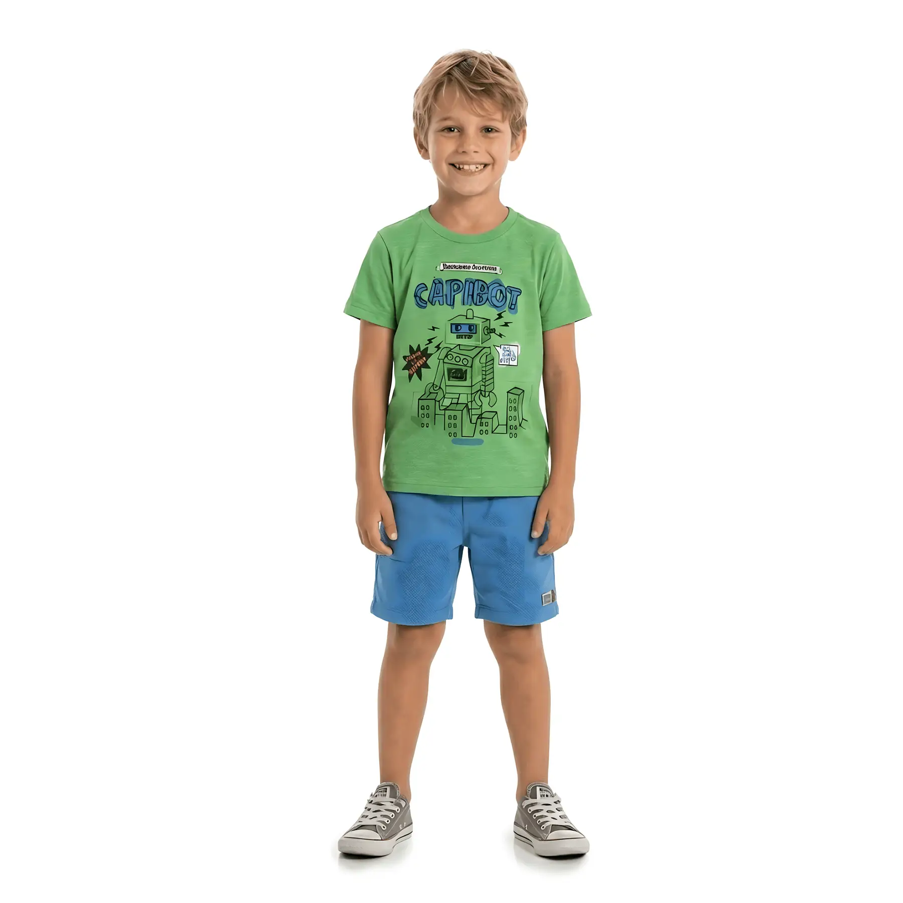 CAMISETA QUE BICHO INTERESSANTE VERDE PEQUI