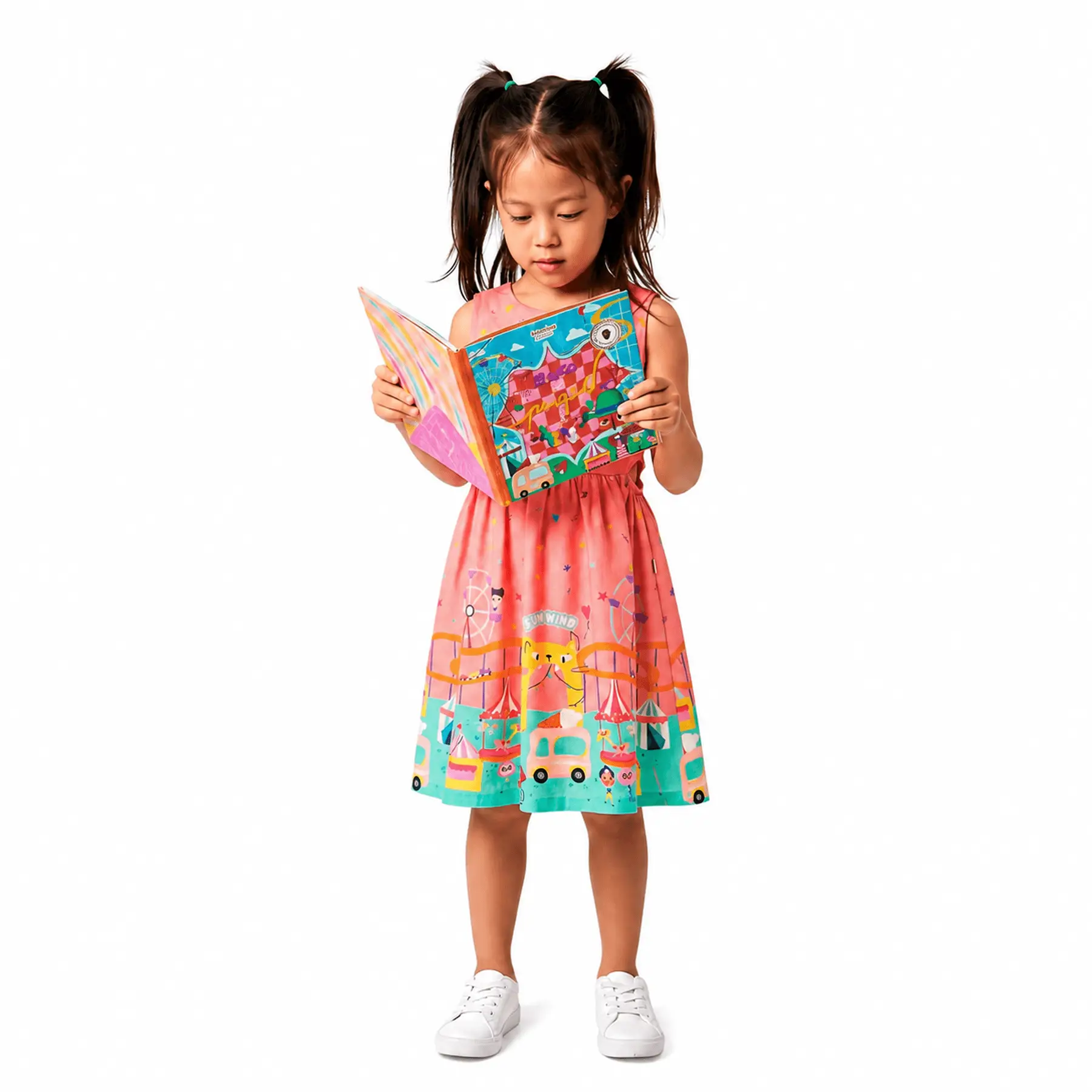VESTIDO E LIVRO DIA DAS CRIANCAS MANGABA